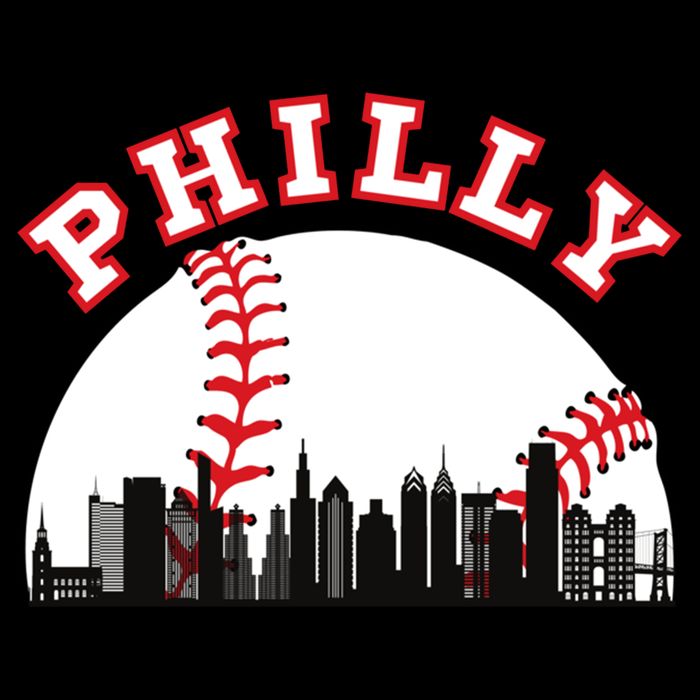 Philly Baseball Shirt Philadelphia Baseball PA Cityscape Skyline Impact Tech Backpack