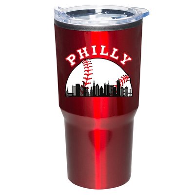 Philly Baseball Shirt Philadelphia Baseball PA Cityscape Skyline Tumbler