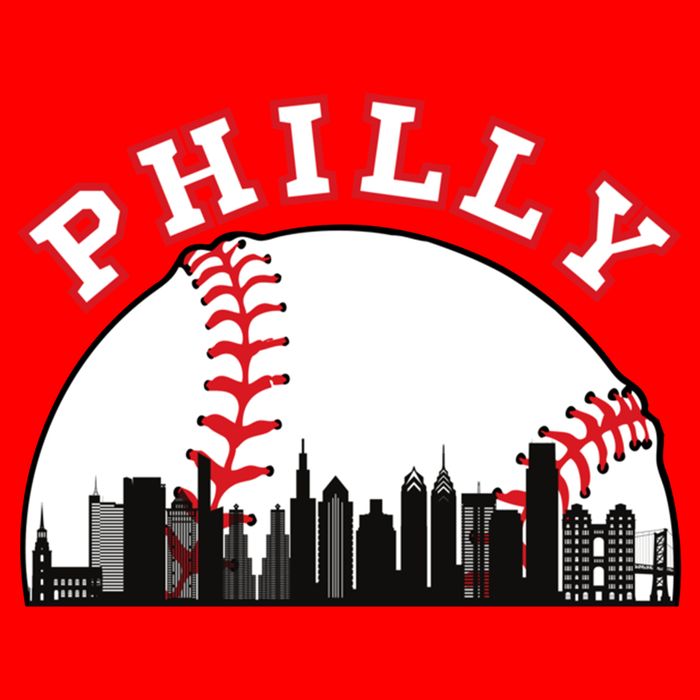 Philly Baseball Shirt Philadelphia Baseball PA Cityscape Skyline Womens Tank Top
