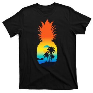 Pineapple Summer Sunset Beach T-Shirt