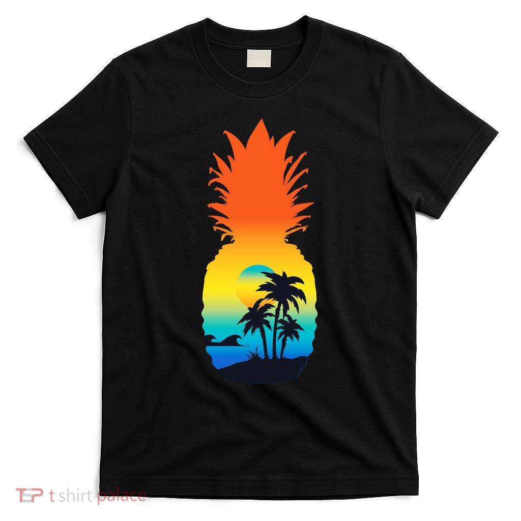 Pineapple Summer Sunset Beach T-Shirt