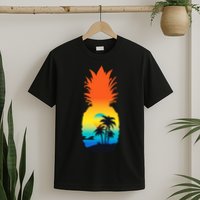 Pineapple Summer Sunset Beach T-Shirt