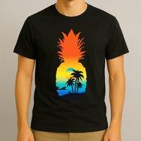 Pineapple Summer Sunset Beach T-Shirt