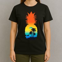 Pineapple Summer Sunset Beach T-Shirt