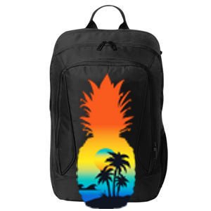 Pineapple Summer Sunset Beach City Backpack