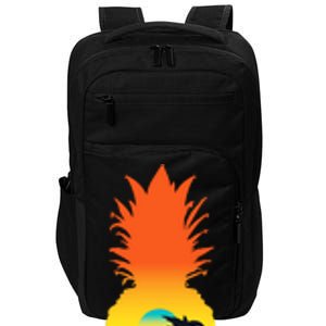 Pineapple Summer Sunset Beach Impact Tech Backpack