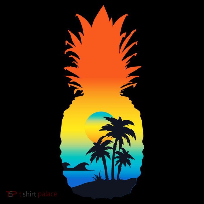 Pineapple Summer Sunset Beach Impact Tech Backpack
