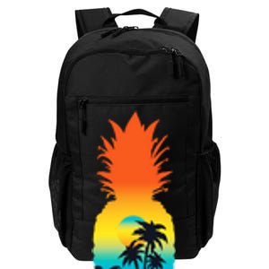 Pineapple Summer Sunset Beach Daily Commute Backpack