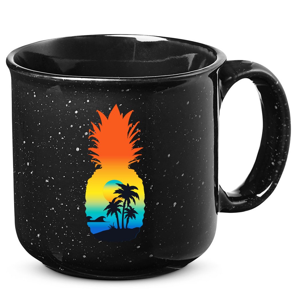 Pineapple Summer Sunset Beach 15oz Campfire Ceramic Mug