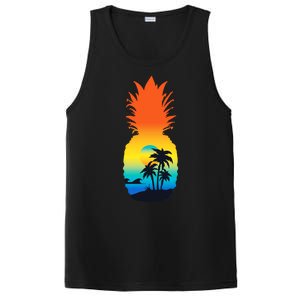 Pineapple Summer Sunset Beach PosiCharge Competitor Tank