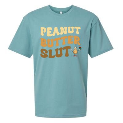 Peanut Butter Slut Funny Peanut Butter Lover Gifts Sueded Cloud Jersey T-Shirt