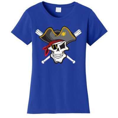 Pirate Baseball Skull Fans Of Pittsburgh Gift Women's T-Shirt