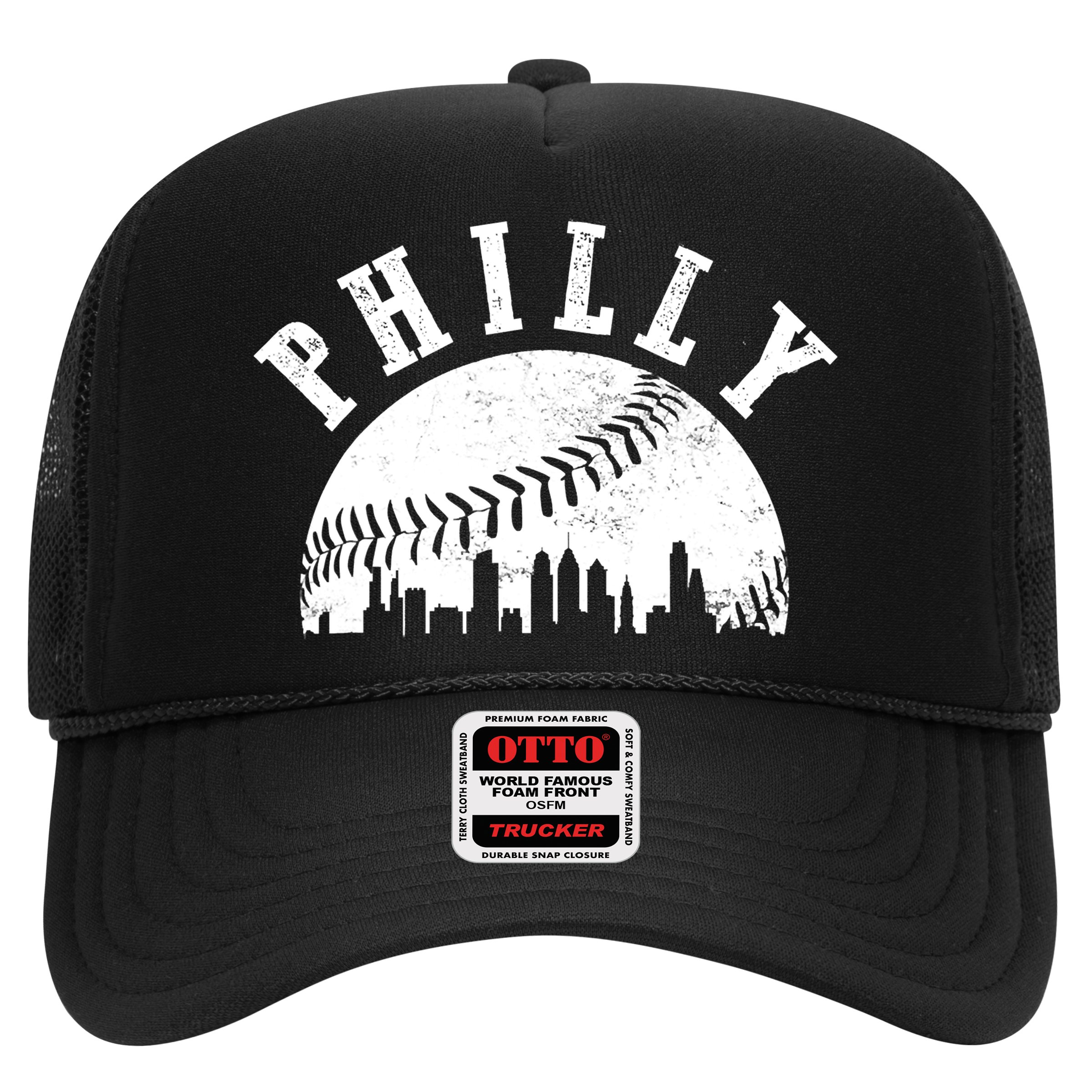 Philly Baseball Sports Skyline Illustration Cityscape Hat