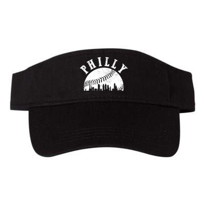 Philly Baseball Sports Skyline Illustration Cityscape Visor
