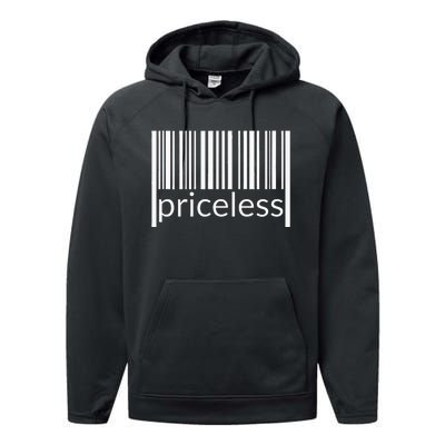 Priceless Barcode Style Performance Fleece Hoodie