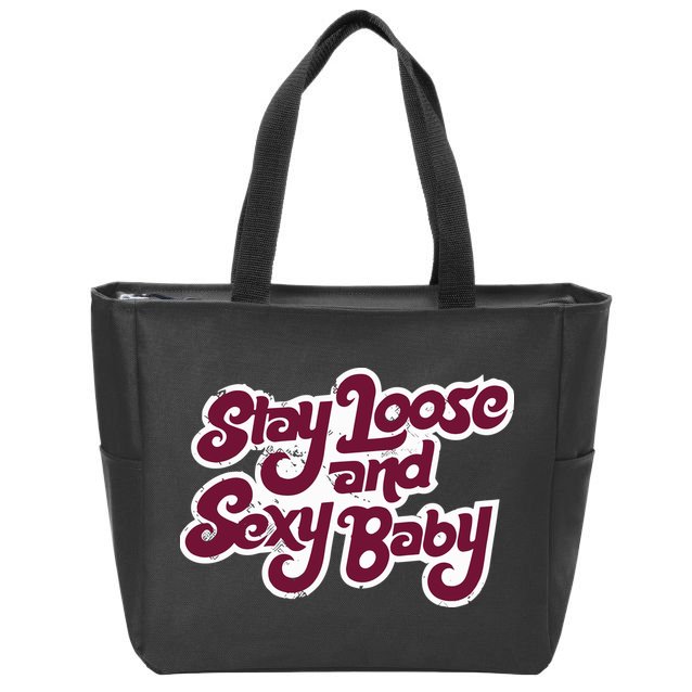 Philadelphia Baseball Stay Loose And Sexy Zip Tote Bag