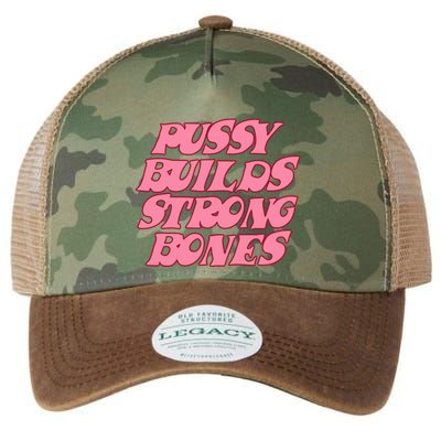 Pussy Builds Strong Bones Pbsb Colored Legacy Tie Dye Trucker Hat