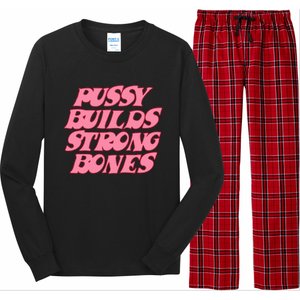 Pussy Builds Strong Bones Pbsb Colored Long Sleeve Pajama Set