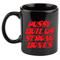 Pussy Builds Strong Bones 11oz C Handle Ceramic Mug