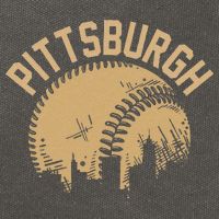 Pittsburgh Baseball Skyline Pennsylvania Player Coach Fan Cotton Canvas Backpack
