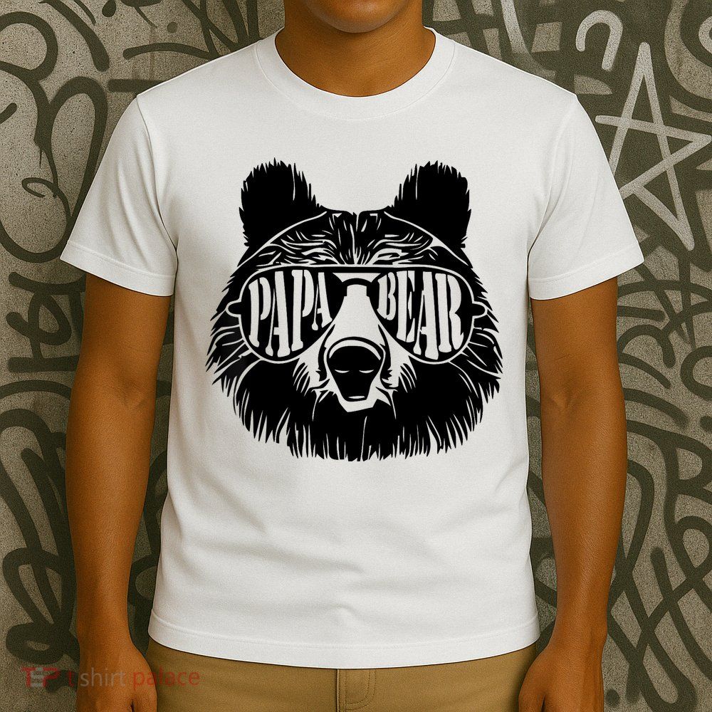 Papa Bear Sunglasses Father's Day Dad Grandpa T-Shirt