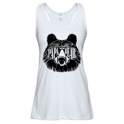 Papa Bear Sunglasses Father's Day Dad Grandpa Ladies Essential Flowy Tank