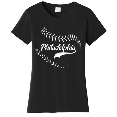 Philadelphia Baseball Swoosh Women's T-Shirt