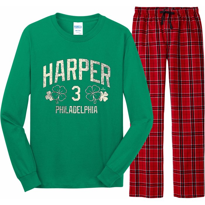 Philadelphia Baseball St. Patricks Clover Long Sleeve Pajama Set