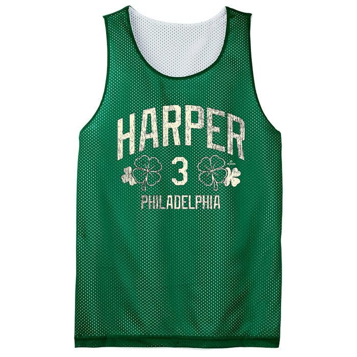 Philadelphia Baseball St. Patricks Clover Mesh Reversible Basketball Jersey Tank