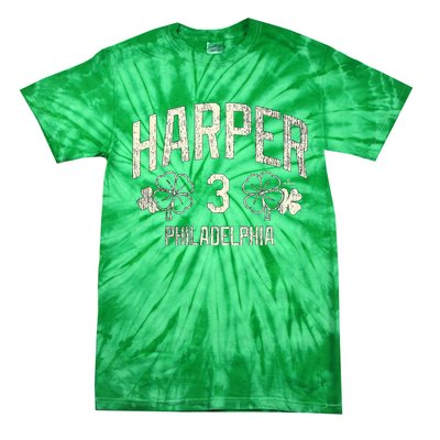 Philadelphia Baseball St. Patricks Clover Tie-Dye T-Shirt