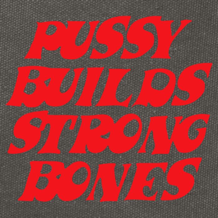 Pussy Builds Strong Bones Cotton Canvas Backpack