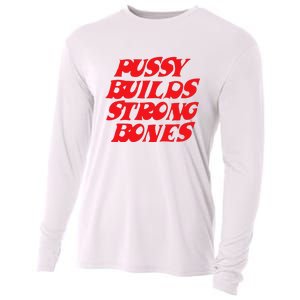 Pussy Builds Strong Bones Cooling Performance Long Sleeve Crew