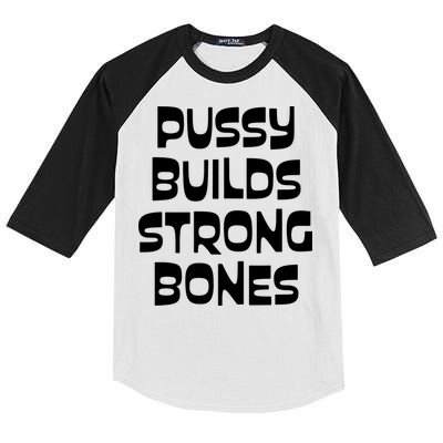 PUSSY BUILDS STRONG BONES Kids Colorblock Raglan Jersey