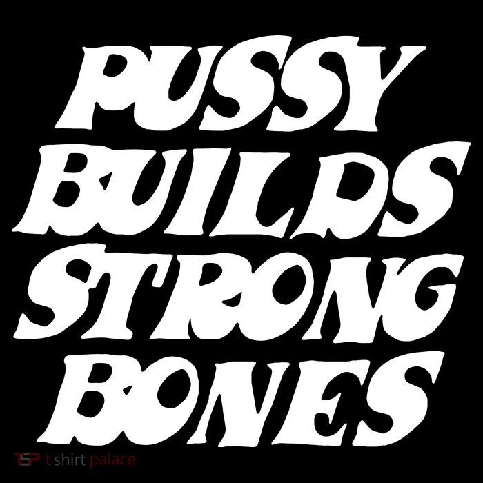 Pussy Builds Strong Bones Funny Meme Short Acrylic Beanie