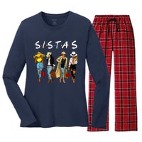 Proud Black Sistas Queen Melanin Afro African American Wo Women's Long Sleeve Flannel Pajama Set 