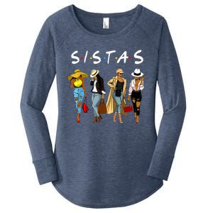 Proud Black Sistas Queen Melanin Afro African American Wo Women's Perfect Tri Tunic Long Sleeve Shirt