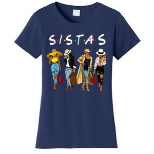 Proud Black Sistas Queen Melanin Afro African American Wo Women's T-Shirt