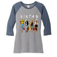 Proud Black Sistas Queen Melanin Afro African American Wo Women's Tri-Blend 3/4-Sleeve Raglan Shirt