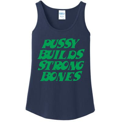 Pussy Builds Strong Bones 15 Ladies Essential Tank