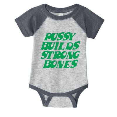 Pussy Builds Strong Bones 15 Infant Baby Jersey Bodysuit