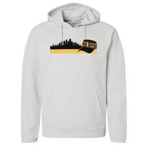 Pittsburgh Baseball Skyline We Are Family Performance Fleece Hoodie