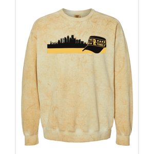 Pittsburgh Baseball Skyline We Are Family Colorblast Crewneck Sweatshirt