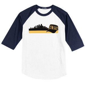 Pittsburgh Baseball Skyline We Are Family Baseball Sleeve Shirt