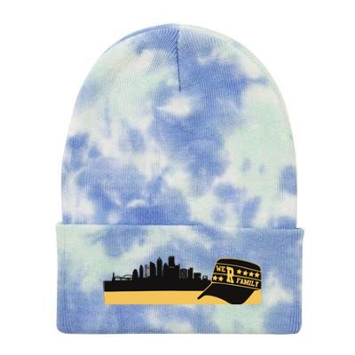 Pittsburgh Baseball Skyline We Are Family Tie Dye 12in Knit Beanie