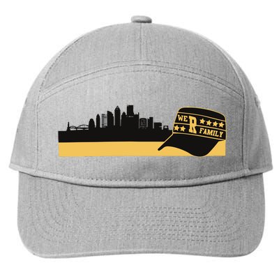 Pittsburgh Baseball Skyline We Are Family 7-Panel Snapback Hat