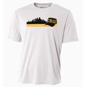 Pittsburgh Baseball Skyline We Are Family Cooling Performance Crew T-Shirt