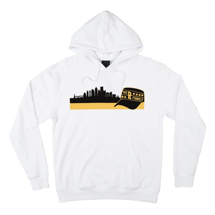 Pittsburgh Baseball Skyline We Are Family Hoodie