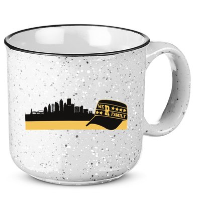 Pittsburgh Baseball Skyline We Are Family 15oz Campfire Ceramic Mug