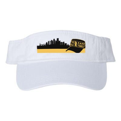 Pittsburgh Baseball Skyline We Are Family Valucap Bio-Washed Visor