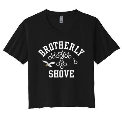 Philadelphia Brotherly Shove Women's Crop Top Tee